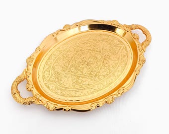 Vintage Serving Tray, Oval Tray, Vintage Tray, Decorative Tray