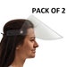 Teacher Face Shield, Face Shield for Glasses, Visor Face Shield, Reusable, Flip Up, Lightweight, Anti-Bacterial (2 Pack) 