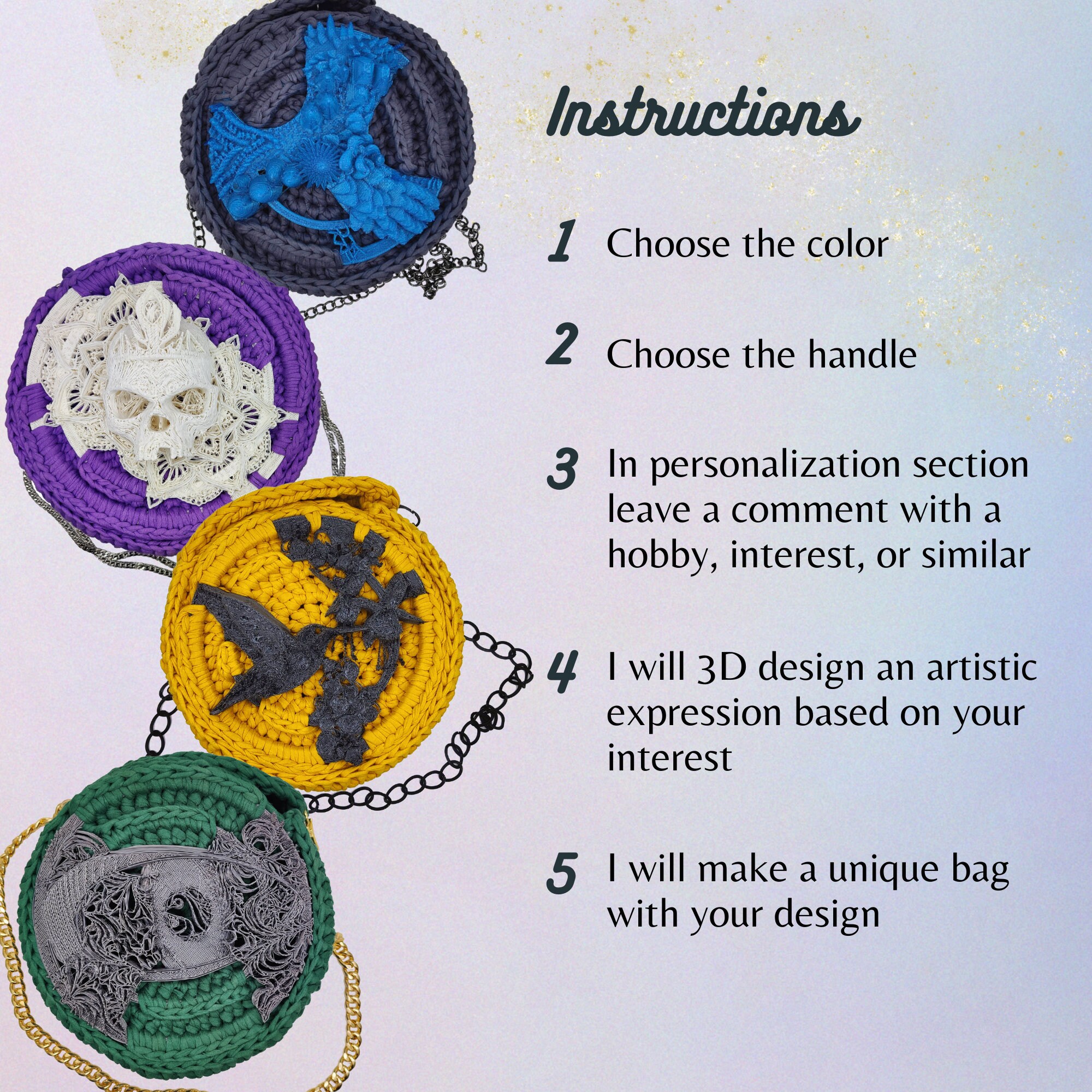 Crochet Bag with Logo main image 1