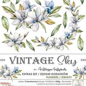Set extra's plakboekblok Vintage Sky
