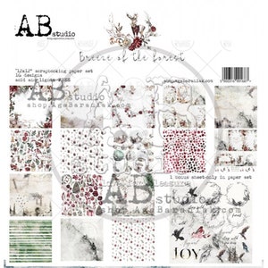 Scrapbook paper pad 12 x 12 Breeze of the forest
