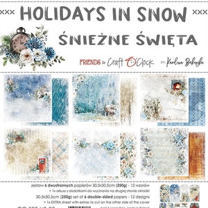 Scrapbook paper pad 12 x 12 Holidays in Snow