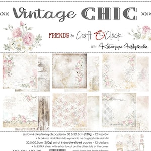 Scrapbook paper pad 12 x 12 Vintage Chic