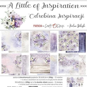 Scrapbook paper pad 12 x 12 A Little of Inspiration