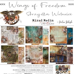 Scrapbook paper pad 12 x 12 Wings of Freedom