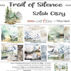 Scrapbook paper pad 12 x 12 Trail of Silence