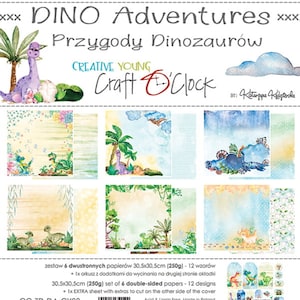 Scrapbook paper pad 12 x 12 Dino Adventures
