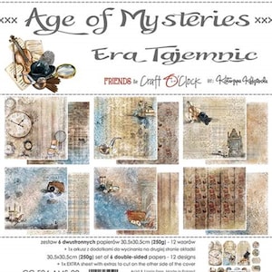 Scrapbook paper pad 12 x 12 Age of Mysteries