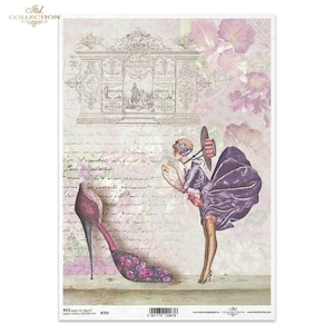 Papel de arroz para decoupage A4 R 0701