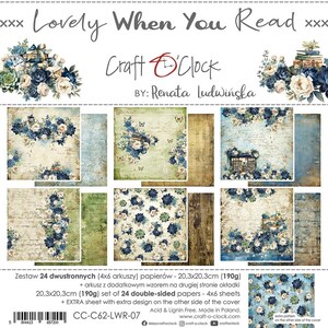 Bloc de papier pour scrapbooking 8 x 8 Adorable lorsque vous lisez