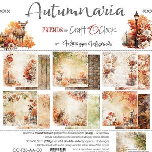 Scrapbook paper pad 12 x 12  Autumnaria