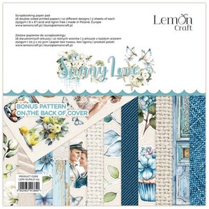 Scrapbook paper pad 8x8 Sunny Love Elements