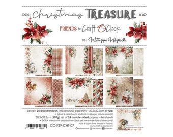 Sammelalbum Papierblock 8 x 8 Christmas Treasure