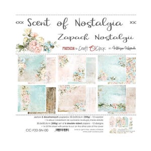 Scrapbook paper pad 12 x 12 Scent of Nostalgia