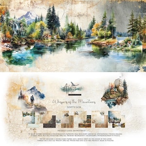 Scrapbook paper pad 12 x 12  Whispers of the Mountains