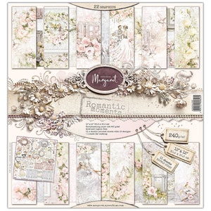 Scrapbook paper pad 12 x 12 Romantic Moments