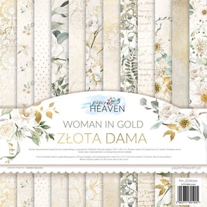 Scrapbook paper pad 12 x 12 Woman in Gold