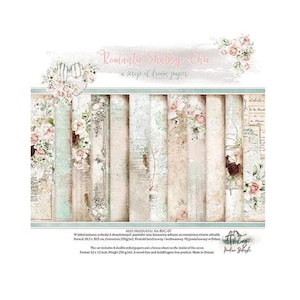 Scrapbook paper pad 12 x 12  Romantic Shabby Chic
