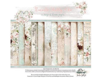 Scrapbook paper pad 12 x 12  Romantic Shabby Chic
