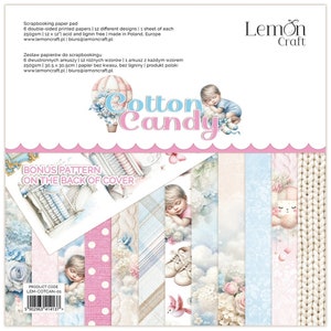 Scrapbook paper pad 12 x 12 Cotton Candy