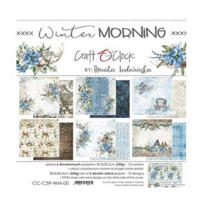 Scrapbook paper pad 12 x 12 Winter Morning