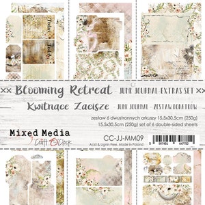 Plakboekblok Junk Journal extra's Blooming Retreat