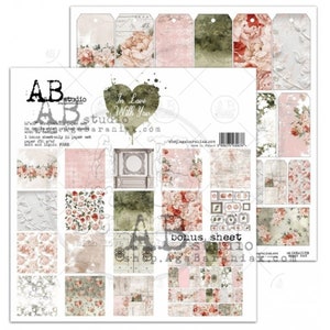 Scrapbook paper pad 12 x 12 In Love With You
