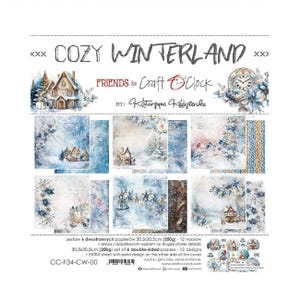 Scrapbook paper pad 12 x 12 Cozy Winterland