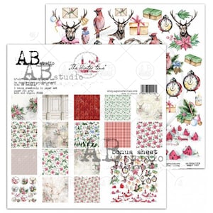 Scrapbook paper pad 12 x 12 The Winter time