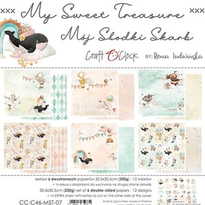 Scrapbook paper pad 12 x 12 My Sweet Treasure