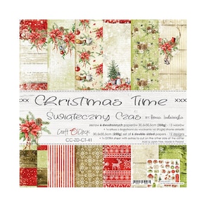 Scrapbook paper pad 12 x 12  Christmas Time