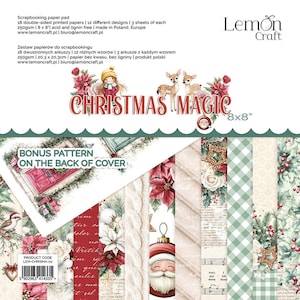 Scrapbook paper pad 8x8 Christmas Magic