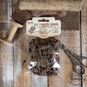 Ribbons Satin-set of 5 pcs OLDZ 38 Light Brown