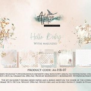 Scrapbook paper pad 12 x 12  Hello Baby