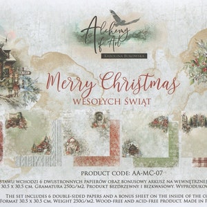 Scrapbook paper pad 12 x 12  Merry Christmas