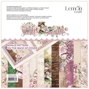 Scrapbook paper pad 8x8 Secret Garden