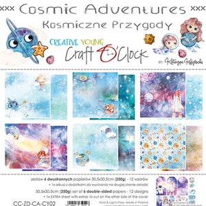Scrapbook paper pad 12 x 12 Cosmic Adventures