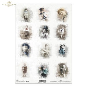 Carta di riso Decoupage A4 R 1769