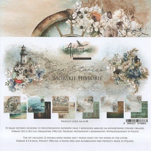 Scrapbook paper pad 8x8  Sea Stories