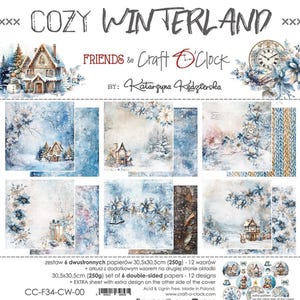 Scrapbook paper pad 12 x 12 Cozy Winterland