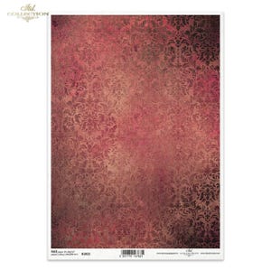 Papel de arroz para decoupage A4 R 1922