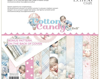 Scrapbook paper pad 8x8 Cotton Candy