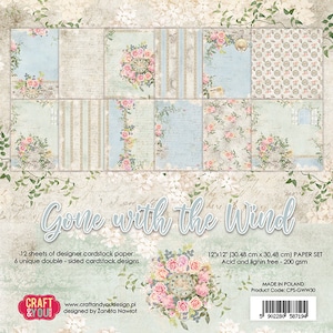 Scrapbook paper pad 12 x 12 Gone with the Wind