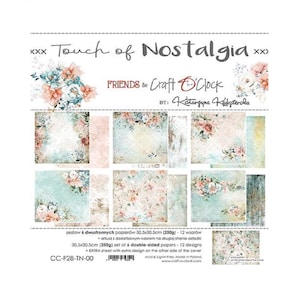 Scrapbook paper pad 12 x 12 Touch of Nostalgia