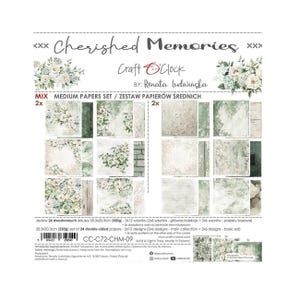 Scrapbook paper pad 8 x 8  Cherished Memories Mix