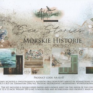 Scrapbook paper pad 12 x 12  Sea Stories
