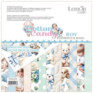 Scrapbook paper pad 8x8 Cotton Candy Boy