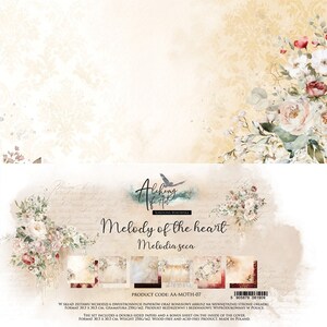 Scrapbook paper pad 12 x 12  Melody of the heart
