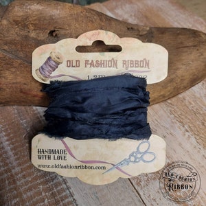 Old Fashion Ribbon Navy Blue 09