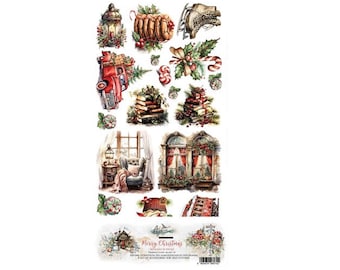 Set extra di blocchi di carta per scrapbooking Buon Natale